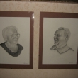 Mama s Otcom (Grafitov� ceruzka na papieri, zar�movan�)