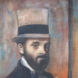 Degas-LeonBonat (kopia na tudijn ely, Olej na pltne, 36.5x43cm)