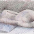 2014_Akt(farebne pastelky na papieri; A4)