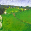 Krasn� de� u Pavla �m�da (Akryl na pl�tne - �pachtlov� technika, 25x20)