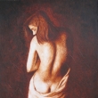 Leda without swan - 35x50cm, Acryl on carton