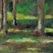 2012 Les v Treboni (akryl na kartone,34x25)